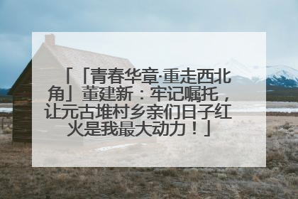 「青春华章·重走西北角」董建新：牢记嘱托，让元古堆村乡亲们日子红火是我最大动力！