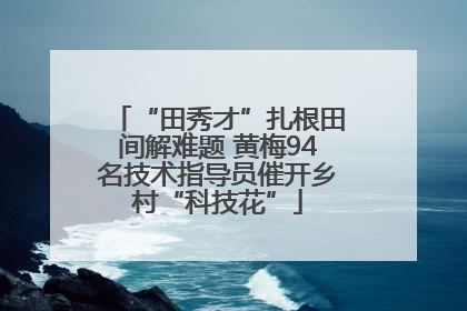 “田秀才”扎根田间解难题 黄梅94名技术指导员催开乡村“科技花”