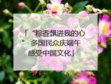 “粽香飘进我的心” 多国民众庆端午感受中国文化