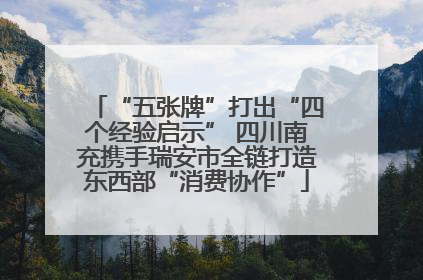 “五张牌”打出“四个经验启示” 四川南充携手瑞安市全链打造东西部“消费协作”