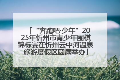 “奔跑吧·少年”2025年忻州市青少年围棋锦标赛在忻州云中河温泉旅游度假区圆满举办