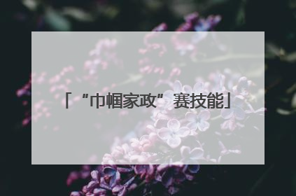 “巾帼家政”赛技能