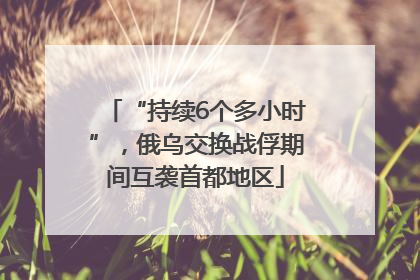 “持续6个多小时”，俄乌交换战俘期间互袭首都地区