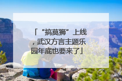 “搞莫狮”上线，武汉方言主题乐园年底也要来了