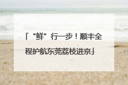 “鲜”行一步！顺丰全程护航东莞荔枝进京