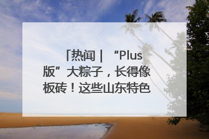 热闻｜“Plus版”大粽子，长得像板砖！这些山东特色粽子你吃过吗？
