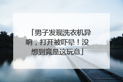 男子发现洗衣机异响，打开被吓晕！没想到竟是这玩意