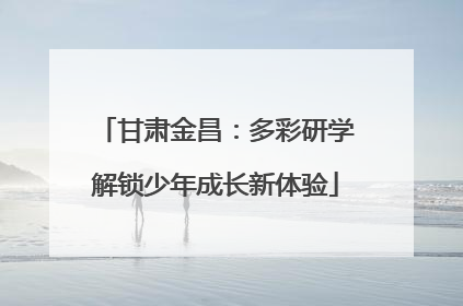 甘肃金昌：多彩研学解锁少年成长新体验