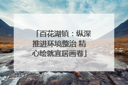 百花湖镇：纵深推进环境整治 精心绘就宜居画卷