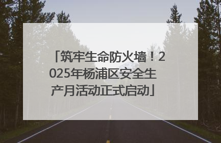 筑牢生命防火墙！2025年杨浦区安全生产月活动正式启动