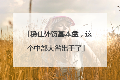 稳住外贸基本盘，这个中部大省出手了