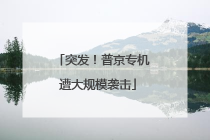 突发！普京专机遭大规模袭击