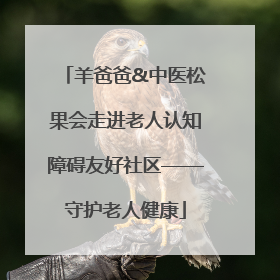 羊爸爸&中医松果会走进老人认知障碍友好社区——守护老人健康
