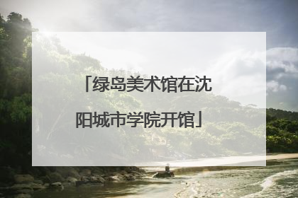 绿岛美术馆在沈阳城市学院开馆