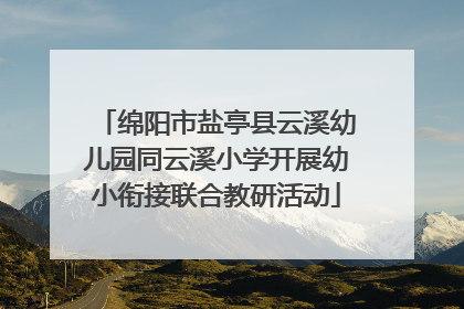 绵阳市盐亭县云溪幼儿园同云溪小学开展幼小衔接联合教研活动