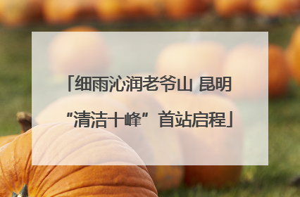 细雨沁润老爷山 昆明“清洁十峰”首站启程