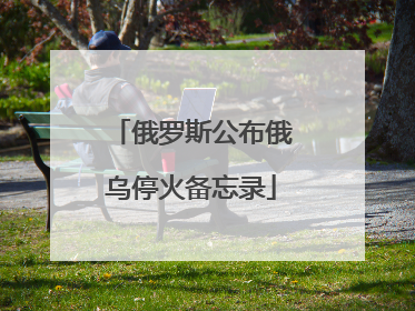 俄罗斯公布俄乌停火备忘录
