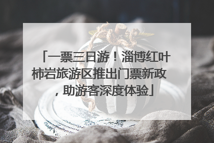 一票三日游！淄博红叶柿岩旅游区推出门票新政，助游客深度体验