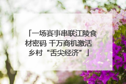 一场赛事串联江陵食材密码 千万商机激活乡村“舌尖经济”