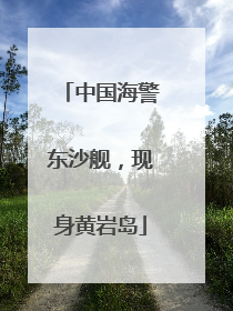 中国海警东沙舰，现身黄岩岛