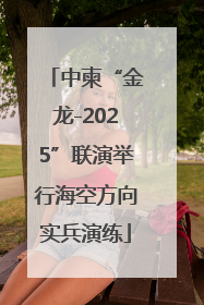 中柬“金龙-2025”联演举行海空方向实兵演练