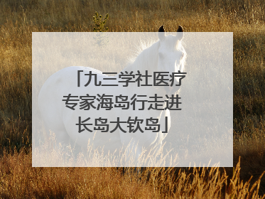 九三学社医疗专家海岛行走进长岛大钦岛