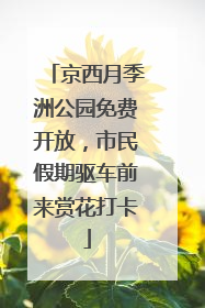 京西月季洲公园免费开放，市民假期驱车前来赏花打卡