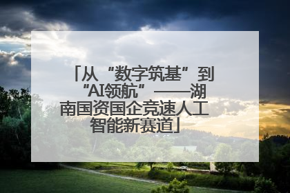 从“数字筑基”到“AI领航”——湖南国资国企竞速人工智能新赛道