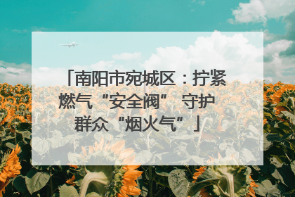 南阳市宛城区：拧紧燃气“安全阀” 守护群众“烟火气”
