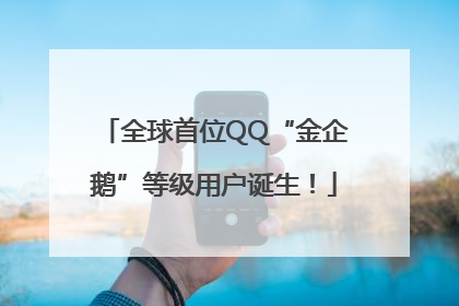 全球首位QQ“金企鹅”等级用户诞生！