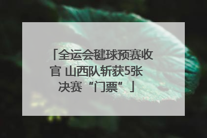 全运会毽球预赛收官 山西队斩获5张决赛“门票”