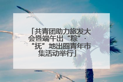 共青团助力旅发大会暨端午出“粽”·“抚”地出圈青年市集活动举行
