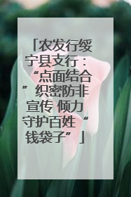 农发行绥宁县支行：“点面结合”织密防非宣传 倾力守护百姓“钱袋子”