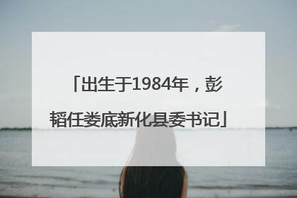 出生于1984年，彭韬任娄底新化县委书记