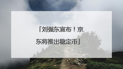 刘强东宣布！京东将推出稳定币