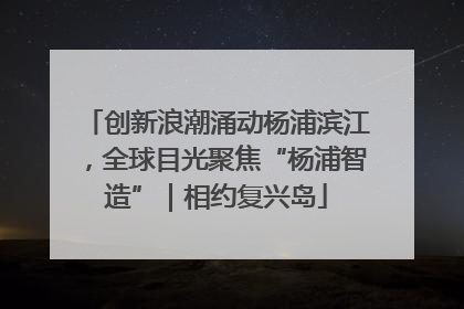 创新浪潮涌动杨浦滨江，全球目光聚焦“杨浦智造”｜相约复兴岛