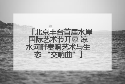 北京丰台首届水岸国际艺术节开幕 凉水河畔奏响艺术与生态 “交响曲”