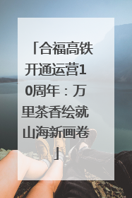 合福高铁开通运营10周年：万里茶香绘就山海新画卷