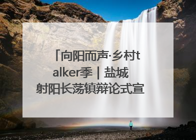 向阳而声·乡村talker季｜盐城射阳长荡镇辩论式宣讲有看头有热度