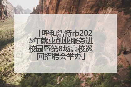 呼和浩特市2025年就业创业服务进校园暨第8场高校巡回招聘会举办