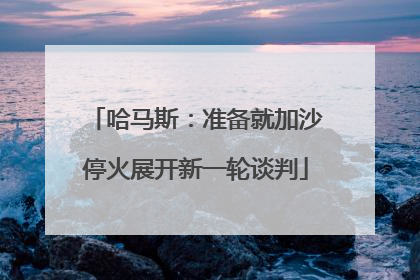 哈马斯：准备就加沙停火展开新一轮谈判