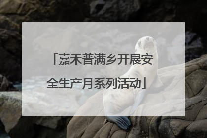 嘉禾普满乡开展安全生产月系列活动