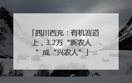 四川西充：有机赛道上，3.2万“新农人”成“兴农人”