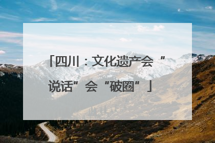 四川：文化遗产会“说话”会“破圈”