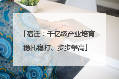 宿迁：千亿级产业培育稳扎稳打、步步攀高