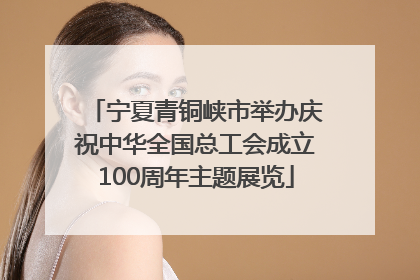 宁夏青铜峡市举办庆祝中华全国总工会成立100周年主题展览