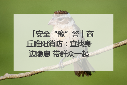 安全“豫”警｜商丘睢阳消防：查找身边隐患 带群众一起“涨知识”