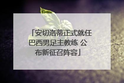 安切洛蒂正式就任巴西男足主教练 公布新征召阵容