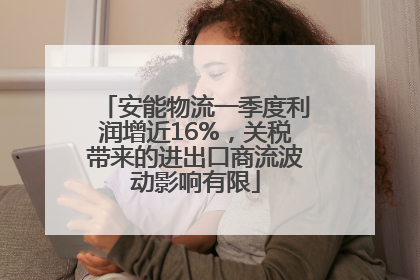 安能物流一季度利润增近16%，关税带来的进出口商流波动影响有限