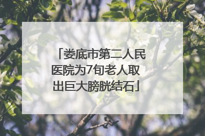 娄底市第二人民医院为7旬老人取出巨大膀胱结石